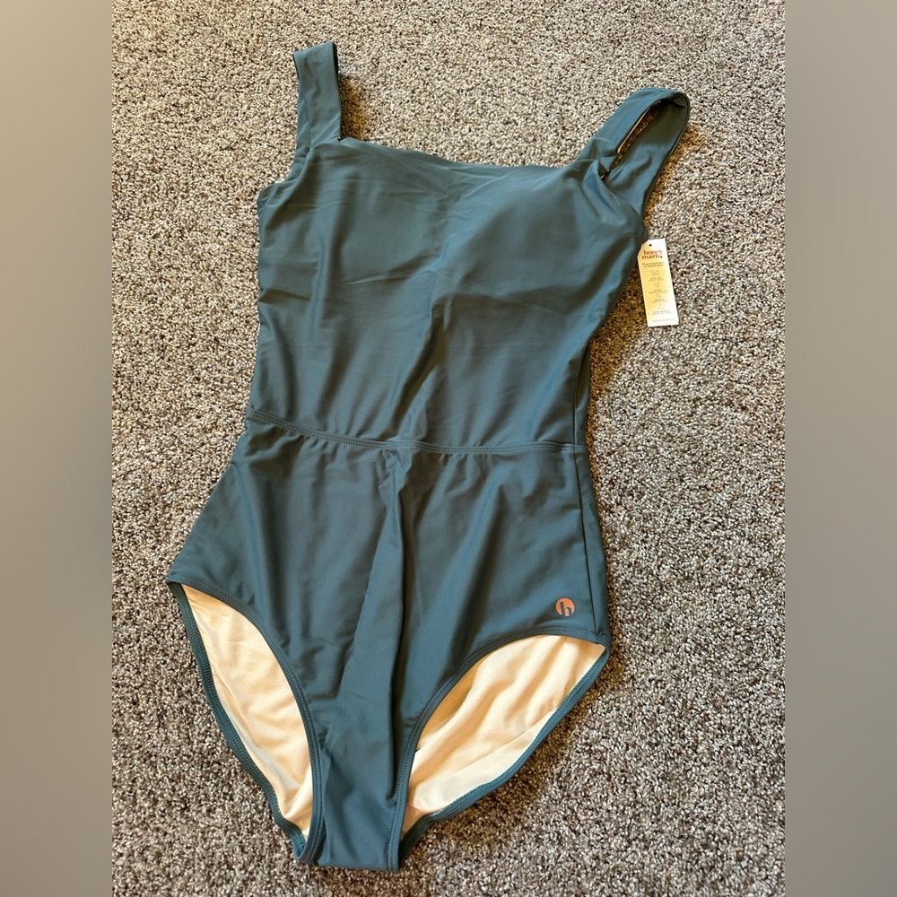 Elegant Women's One-Piece Swimsuit in Teal